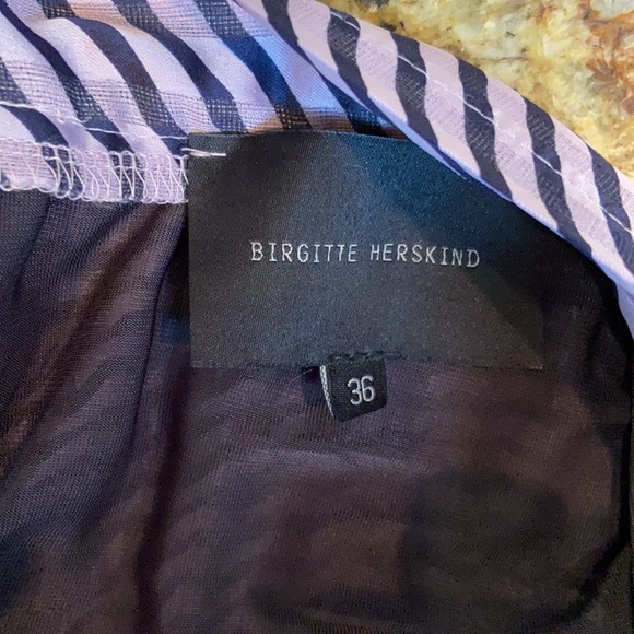 Birgitte Herskind Nessa Pleated Skirt Midi Striped - Picture 7 of 9